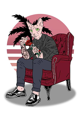Sphynx Cat Mobster