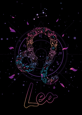 Vaporwave Zodiac Leo