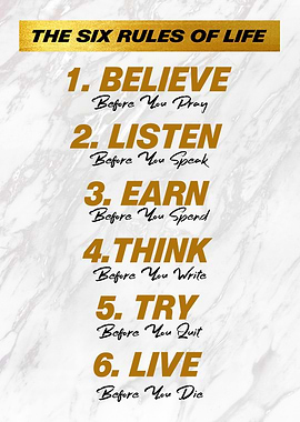 the six rule of life