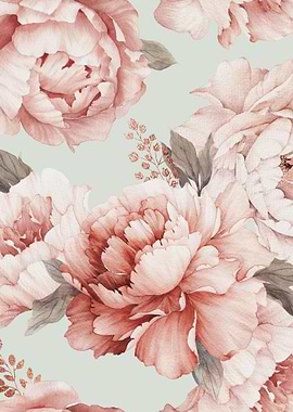 Peonies in Bloom Pattern 6