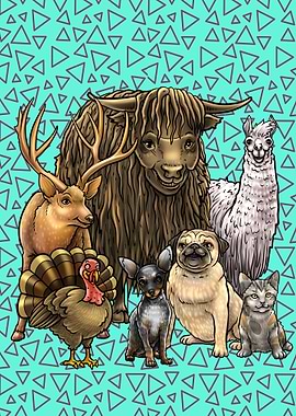 Cartoon Animal Squad