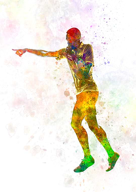 referee in watercolor