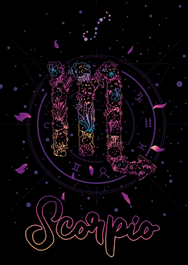 Vaporwave Zodiac Scorpio