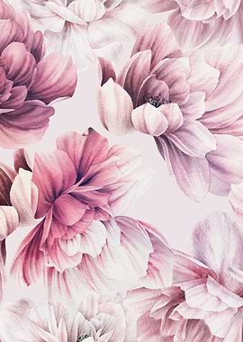 Peonies in Bloom Pattern 1