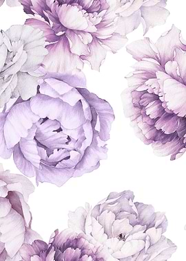 Peonies in Bloom Pattern 4