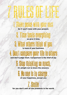 7 rules of life