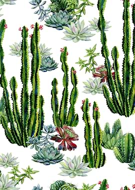 Watercolor Succulent 07