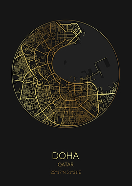 Doha Black Gold Map