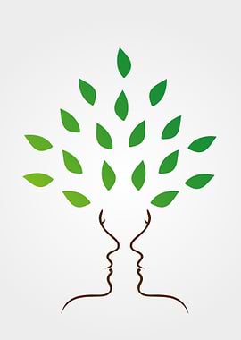 Faces forming a tree