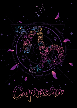 Vaporwave Zodiac Capricorn