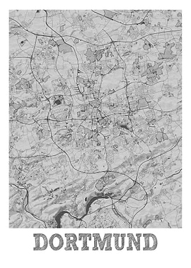 Dortmund City Map Germany