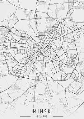 Minsk Belarus City Map
