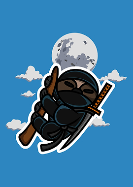 Funny Cute Ninja Sloth