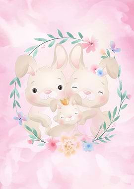 sweet cute bunny Girl