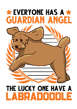 Labradoodle Guardian Angel