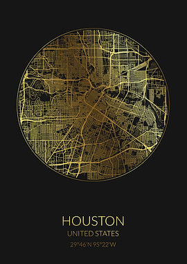 Houston Black Gold Map