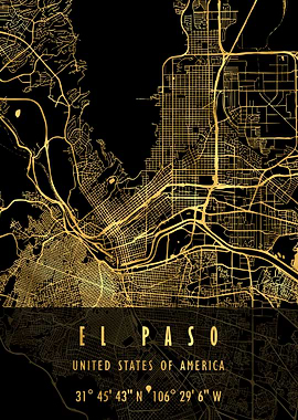 EL PASO MAP USA