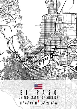 EL PASO MAP USA