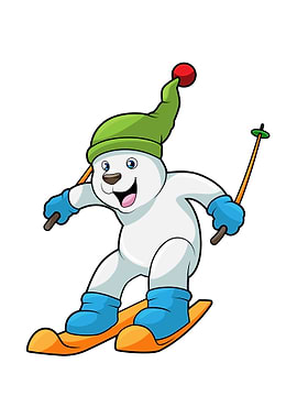 Polar bear Ski Ski poles