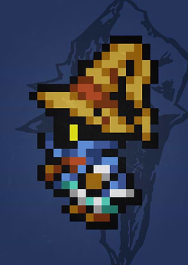 FF IX Vivi Pixel Sprite