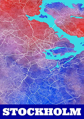 Stockholm Sweden City Map