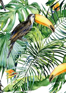 Watercolor Tropical Pat 14