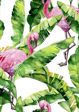 Watercolor Tropical Pat 11