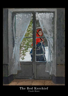 MONET The Red Kerchief