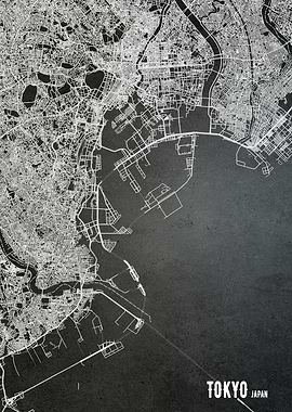 Tokyo Japan City Map Asian