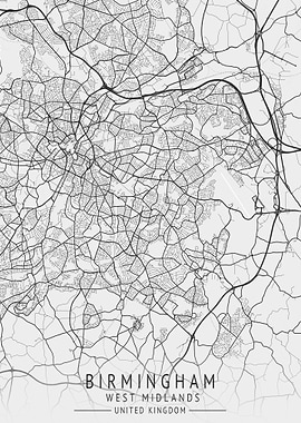 Birmingham England Map