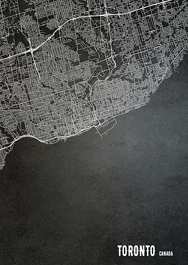 Toronto Canada city map