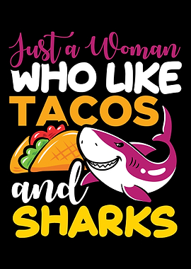 Taco woman shark