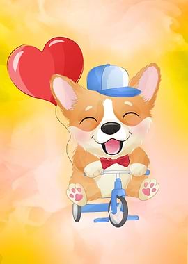 Cute little corgi puppie