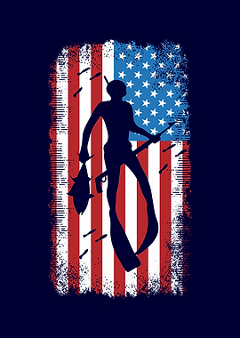 American Spearfishing Flag