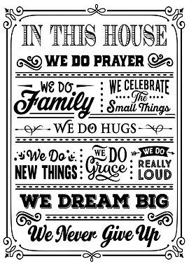 In This House White Black