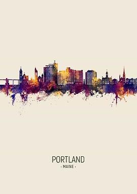 Portland Skyline Maine