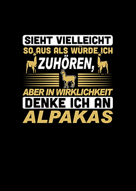 Ich denke an Alpakas