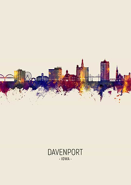 Davenport Skyline Iowa