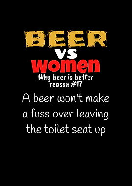 Beer Vs Women Toilet Seat