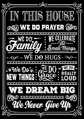 In This House Black White