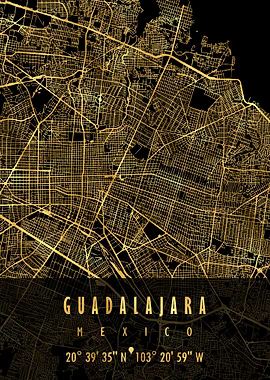 GUADALAJARA MAP MEXICO