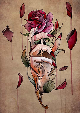 hand tattoo neotraditional