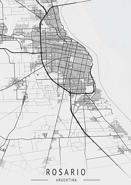 Rosario Argentina City Map