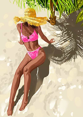 Sky above, sand below