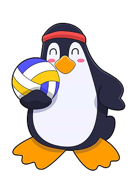 Penguin Volleyball Sports