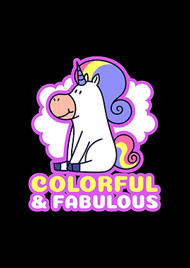 Unicorn Colorful And