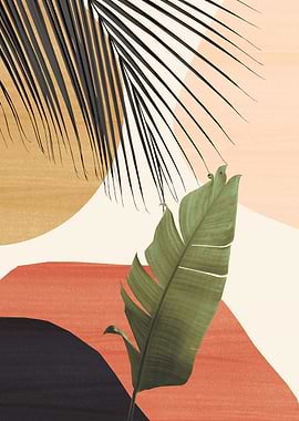 Banana Leaf Abstract 1