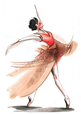 Ballerina Dance Drawing