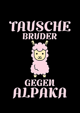 Bruder gegen Alpaka