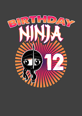 Birthday Ninja Kids 12th
